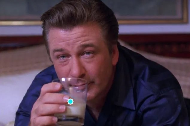 30 ROCK: Jack Donaghy's Thick Bottom Modern Milk Glass