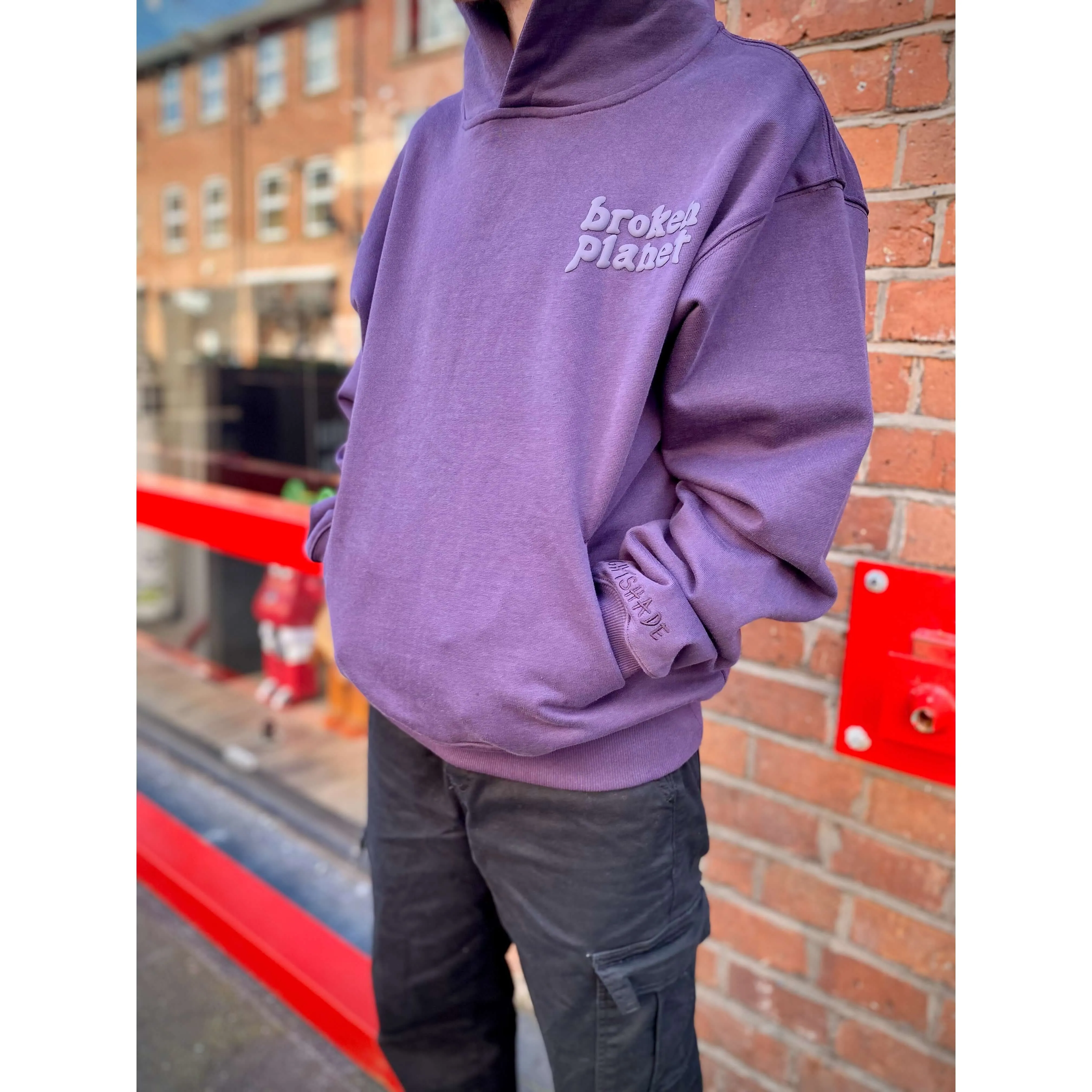 Broken Planet Market Basics Hoodie Nightshade Purple