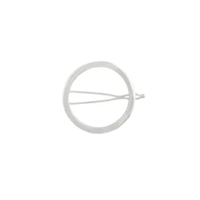 Circle Barrette in Silver