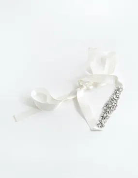 Crystal Bunch Bridal Sash