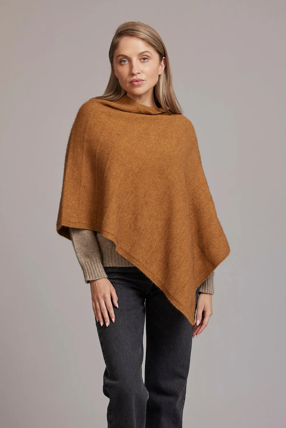 Garter Detail Poncho