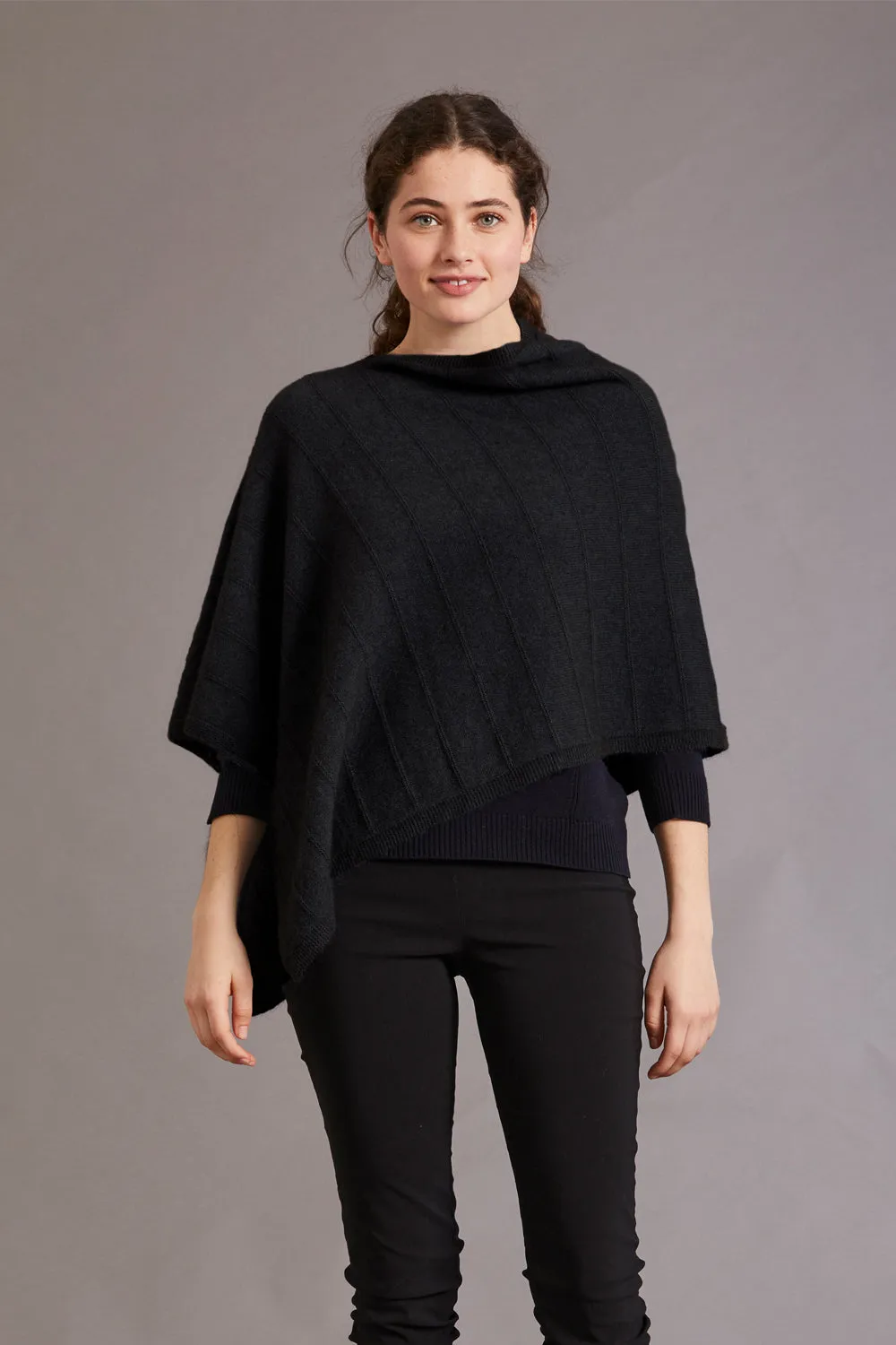 Garter Detail Poncho