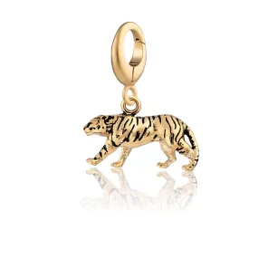 Gold Plated Tiger Charm