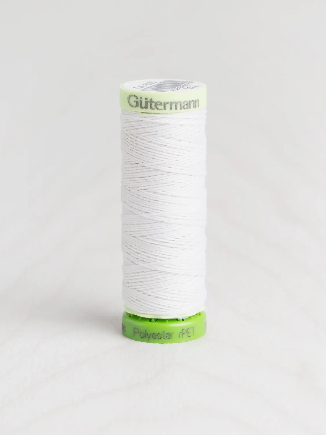 Gütermann rPET Recycled Topstitch Thread - Bright White 800