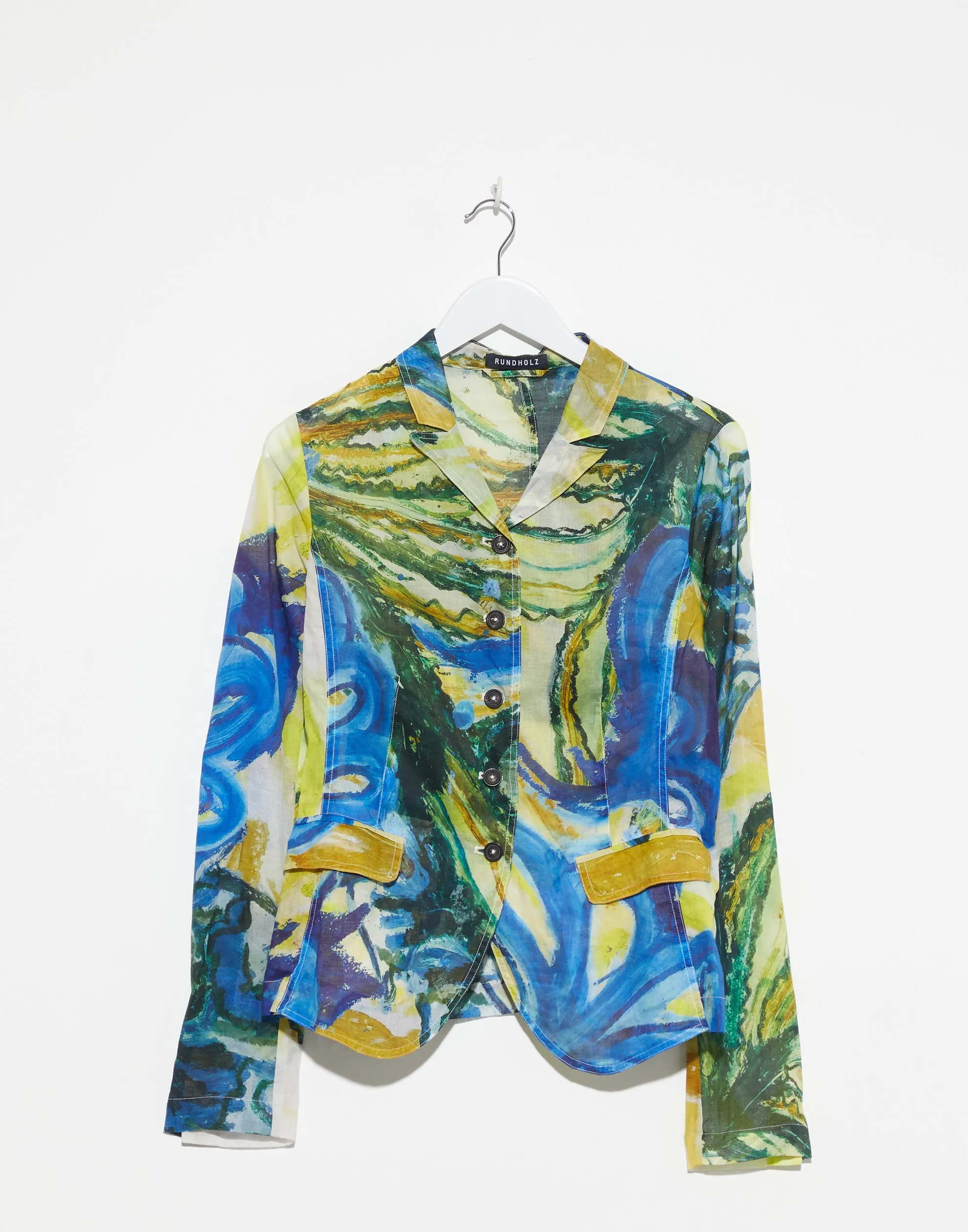 Lilly All Over Printed Silk Jacket