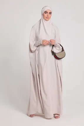 Premium One Piece Full Length Jilbab/ Prayer Abaya - Moonbeam