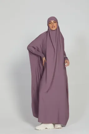 Premium One Piece Full Length Jilbab/ Prayer Abaya - Rosey Blush