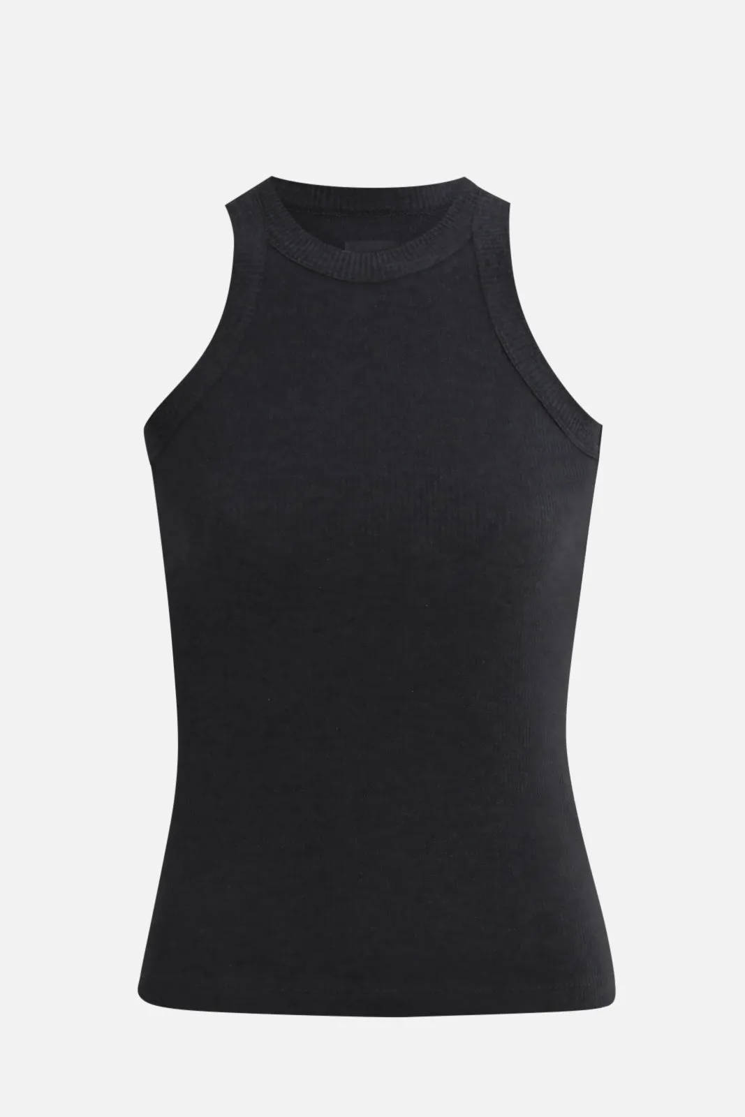 Rivington Ribbed Tank - Black