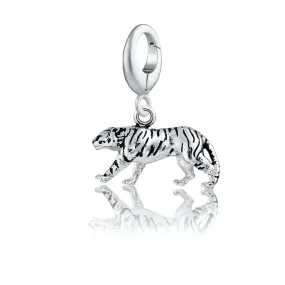 Silver Tiger Charm