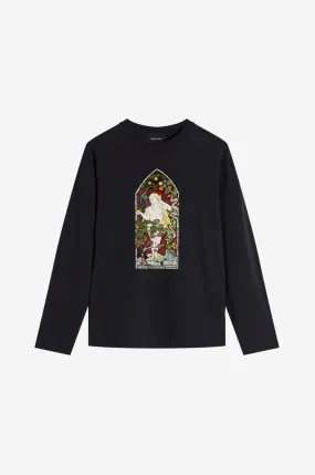 Stained Glass Woman Long Sleeve T-Shirt