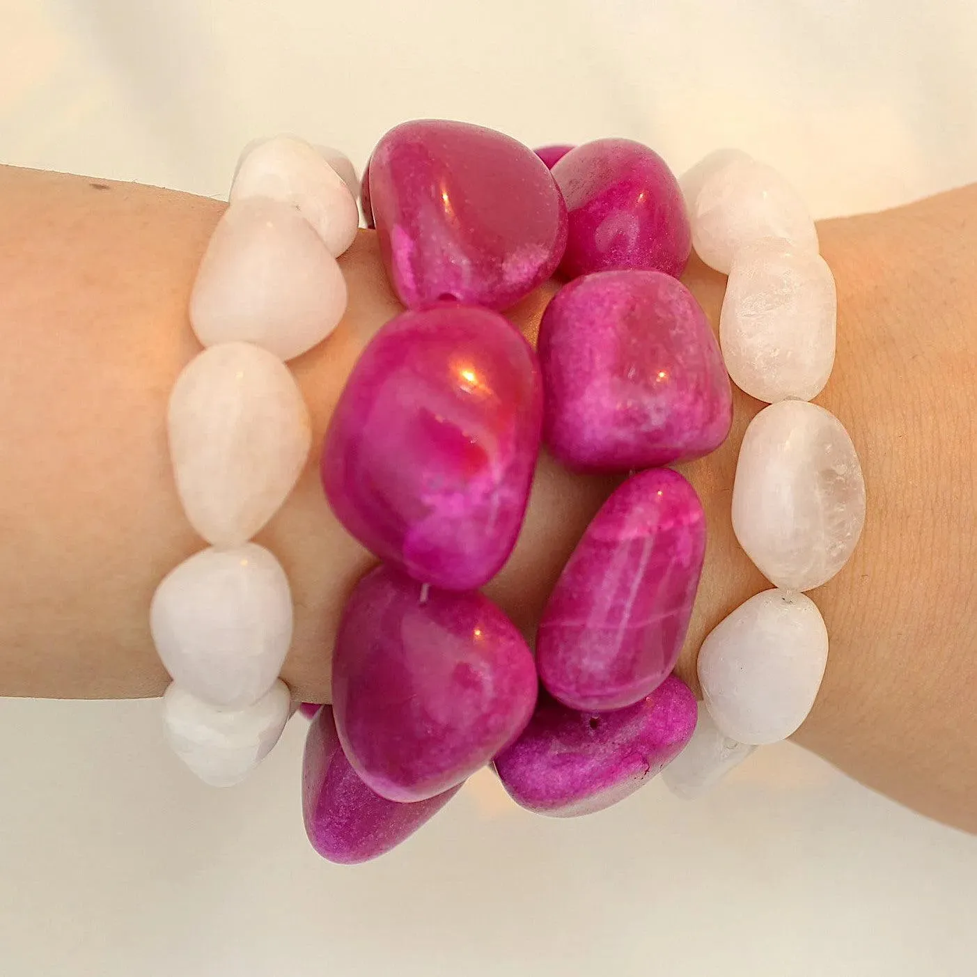 TFC Chakra Healing Stone Beads Bracelet Stack (Set of 4)