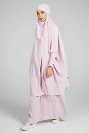 Two Piece Jilbab/ Prayer Set - Blush