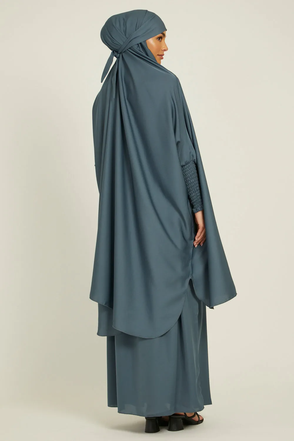 Two Piece Jilbab/ Prayer Set - French Blue