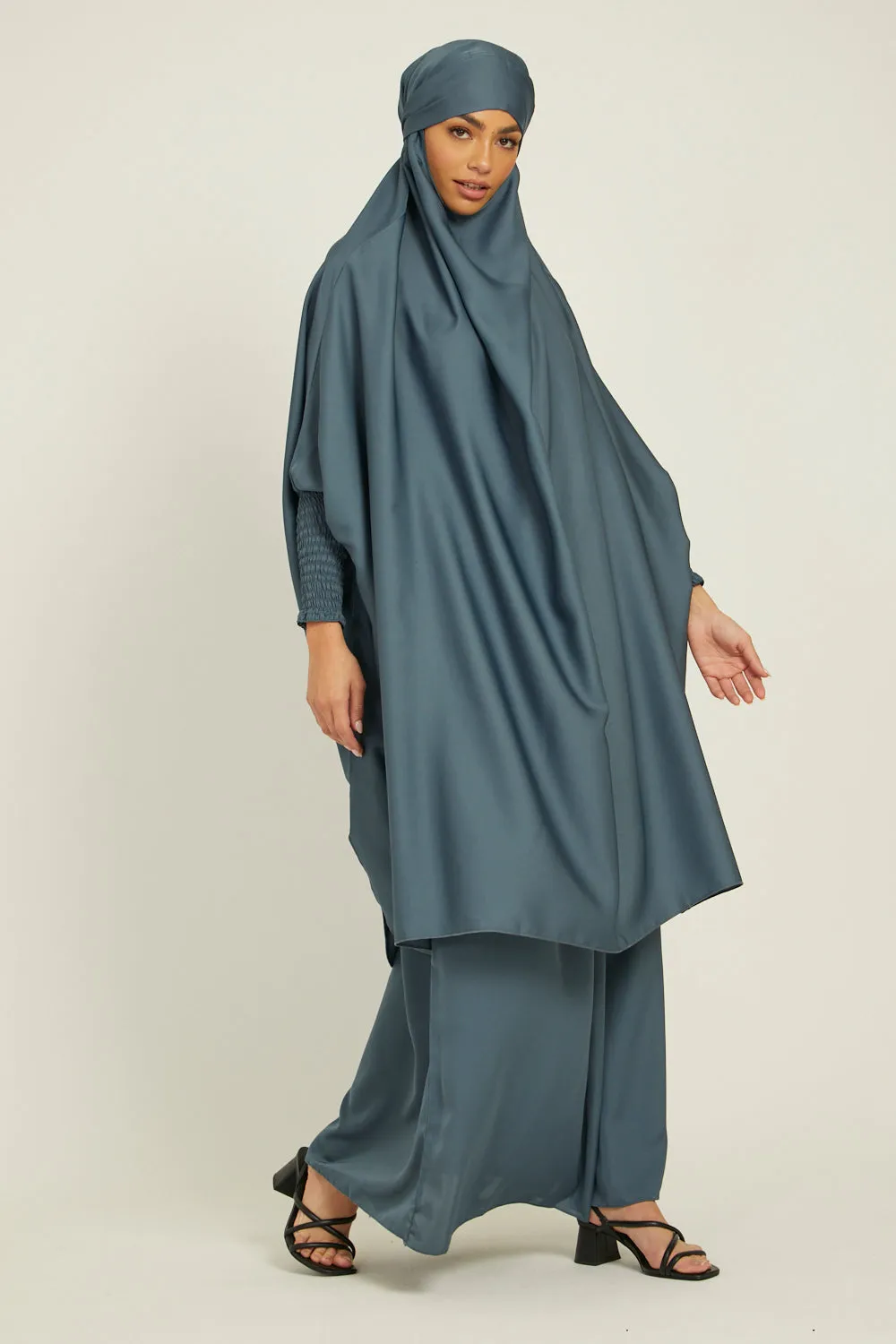 Two Piece Jilbab/ Prayer Set - French Blue