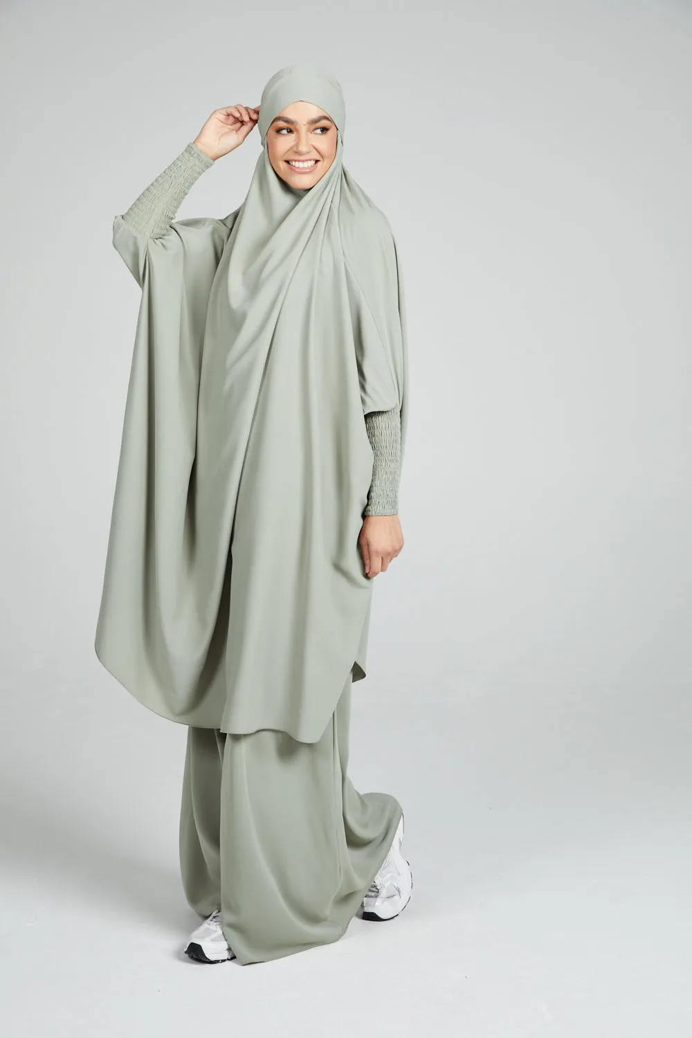 Two Piece Jilbab/ Prayer Set - Pistachio