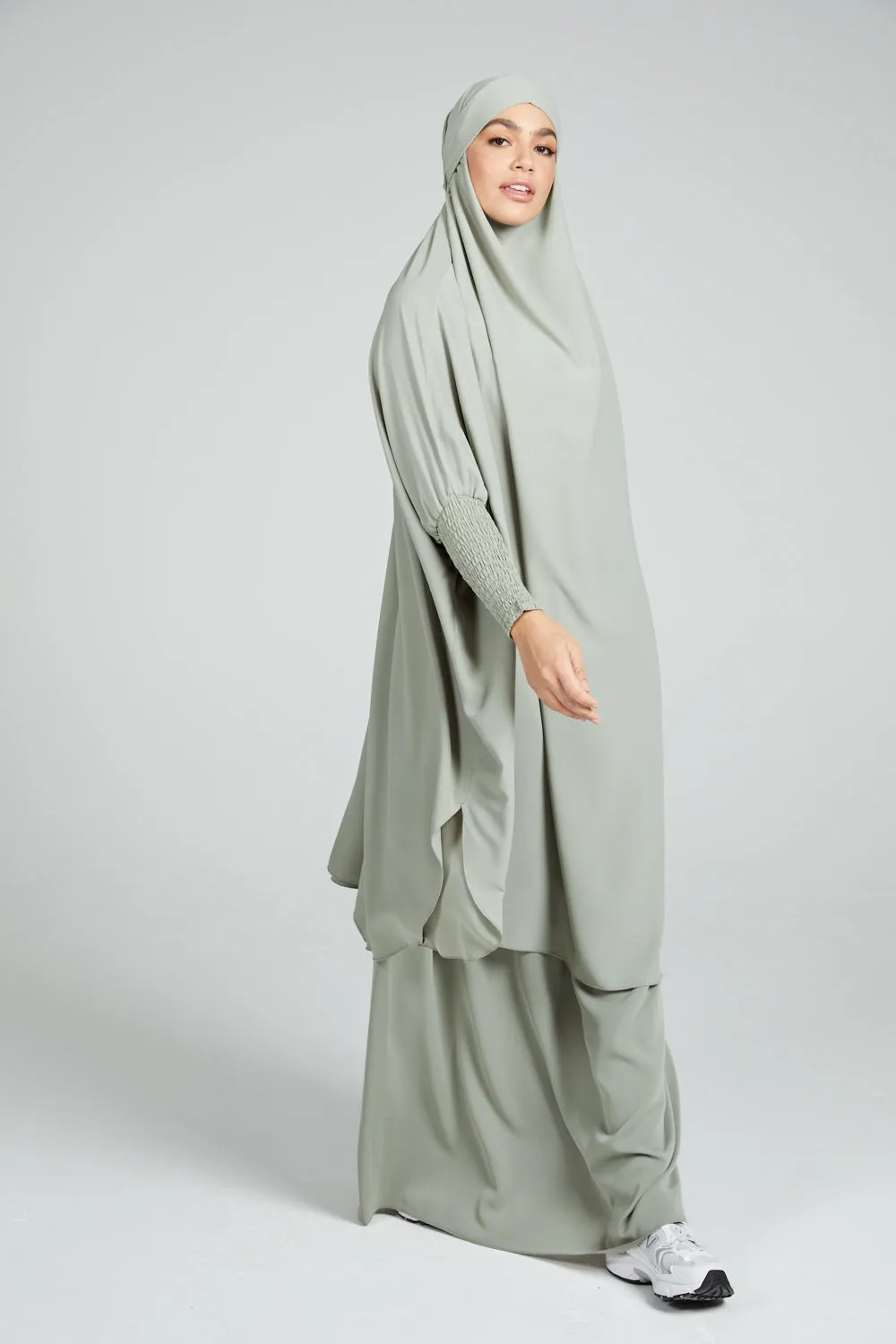 Two Piece Jilbab/ Prayer Set - Pistachio