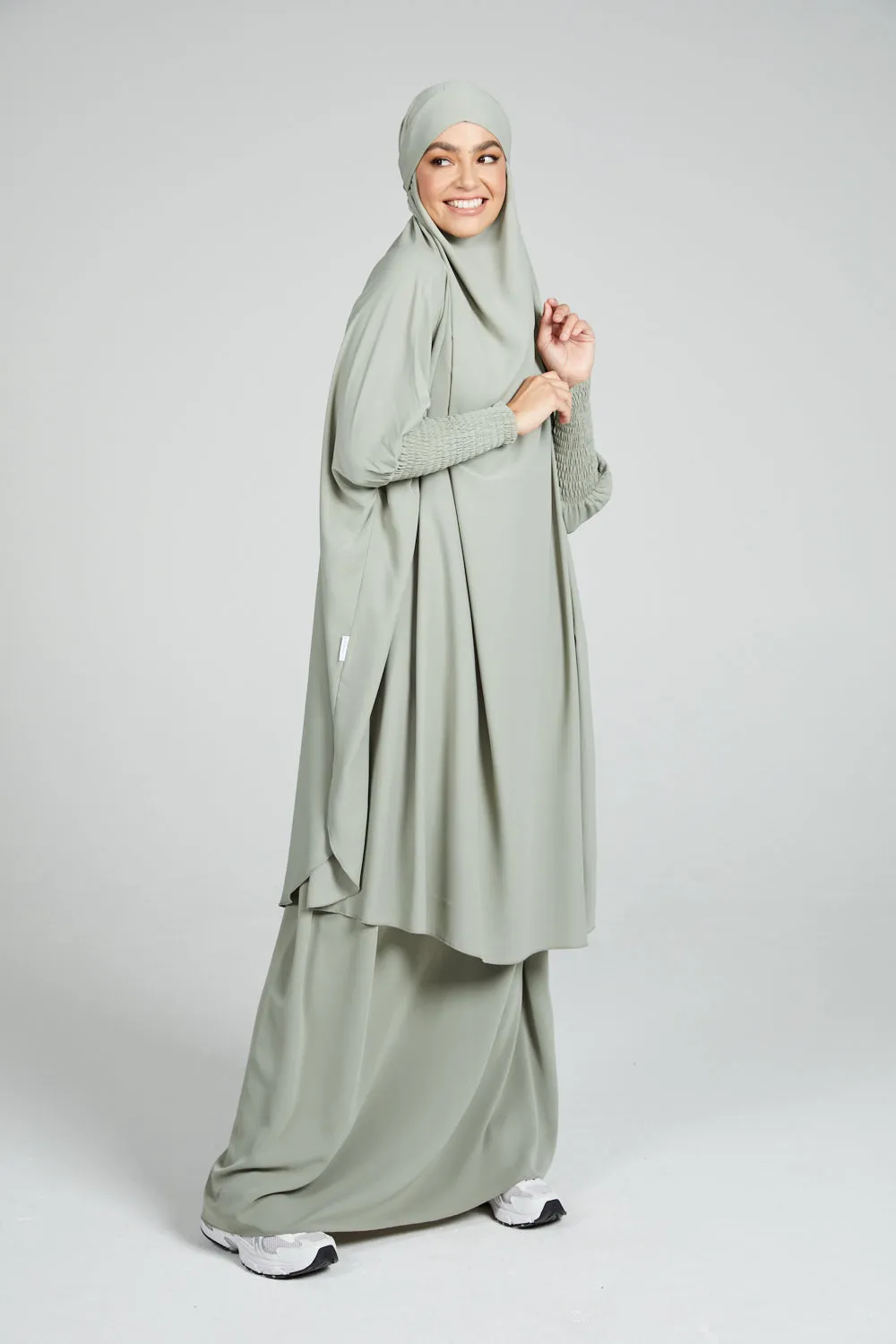 Two Piece Jilbab/ Prayer Set - Pistachio