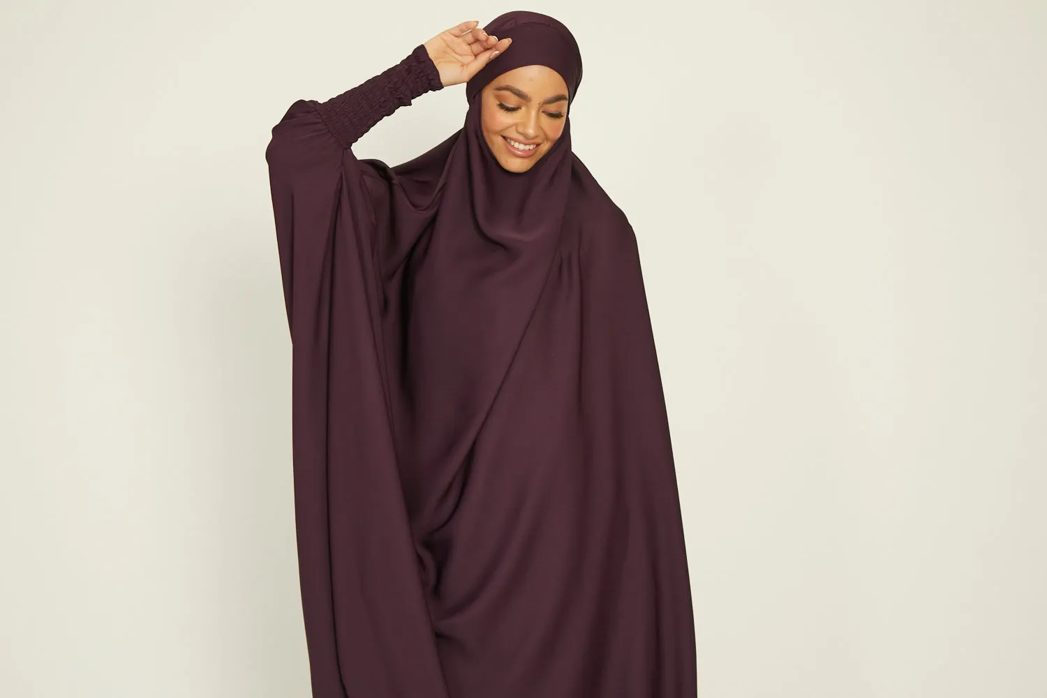 Two Piece Jilbab/ Prayer Set - Plum