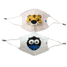 Ultra Breathable Antimicrobial Masks for Kids (Pack of 2)